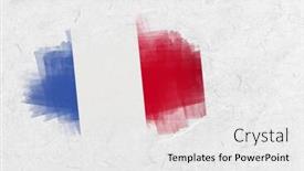  Presentation with france flag - Theme enhanced with france national flag against parchment background and a white colored foreground