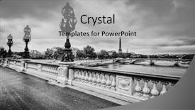 Presentation with france - PPT theme having france seine river and eiffel background and a light gray colored foreground