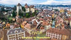  Presentation with aerial view of cape town - Presentation design consisting of france-travel-and-landmarks-romantic background and a coral colored foreground