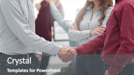  Presentation with hand shake law office - Amazing theme having franchising business - smiling businessman shaking hands backdrop and a gray colored foreground