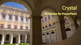  Presentation with national - Amazing slides having franciscan - mafra national palace cathedral backdrop and a tawny brown colored foreground