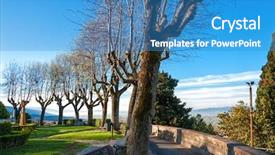  Presentation with university unc chapel hill - PPT layouts having franciscan - park on a hill background and a teal colored foreground