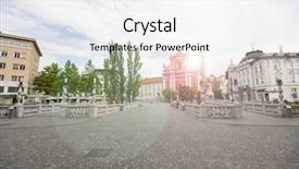  Presentation with romantic - Amazing slide set having franciscan - romantic ljubljana's city center backdrop and a white colored foreground