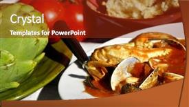  Presentation with san francisco chinatown - PPT layouts consisting of new modern hi-end audio equipment in interior background and a dark gray colored foreground