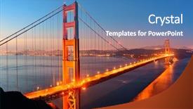  Presentation with san francisco - Audience pleasing PPT layouts consisting of francisco as the famous landmark backdrop and a teal colored foreground