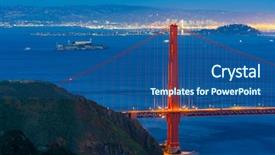  Presentation with san francisco chinatown - PPT theme with francisco california usa west coast background and a ocean colored foreground