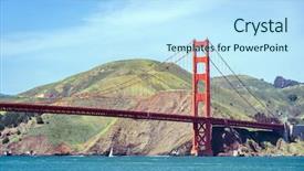  Presentation with san francisco - Colorful PPT theme enhanced with francisco california usa west coast backdrop and a sky blue colored foreground