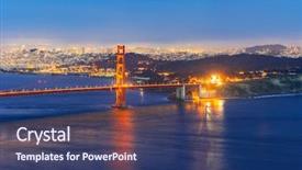  Presentation with san francisco - PPT layouts enhanced with francisco california usa west coast background and a ocean colored foreground