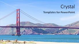  Presentation with san francisco - Colorful PPT theme enhanced with francisco california usa west coast backdrop and a light blue colored foreground