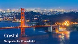  Presentation with san francisco - PPT layouts featuring francisco california usa west coast background and a ocean colored foreground