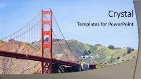  Presentation with san francisco chinatown - Presentation theme having francisco california usa west coast background and a light blue colored foreground