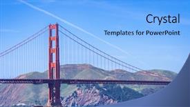  Presentation with san francisco chinatown - Theme featuring francisco california usa west coast background and a light blue colored foreground