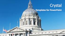  Presentation with san francisco chinatown - PPT theme consisting of francisco city hall cupola california background and a teal colored foreground