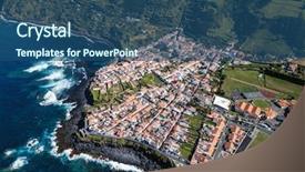  Presentation with bird eye view - Cool new theme with francja - bird's eye view backdrop and a  colored foreground