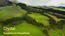  Presentation with rural india paddy field green - Slides enhanced with francja - green fields of san miguel background and a  colored foreground