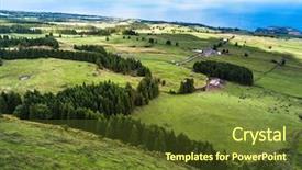  Presentation with green soccer field sport - Cool new theme with francja - green fields of san miguel backdrop and a  colored foreground