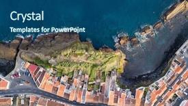  Presentation with water top view of amazon - Amazing PPT layouts having francja - ponta delgada coast top view backdrop and a  colored foreground
