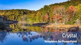  Presentation with forests - PPT theme having francophone - foliage of autumn forests is background and a  colored foreground