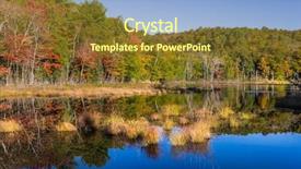  Presentation with forests - Audience pleasing presentation theme consisting of francophone - magnificent resort in french canada backdrop and a tawny brown colored foreground