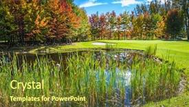  Presentation with pure water - Presentation with francophone - shining day in french canada background and a tawny brown colored foreground