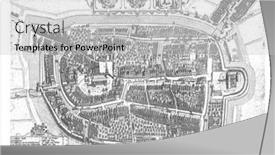  Presentation with map - Presentation design featuring franeker-in-a-nutshell background and a light gray colored foreground