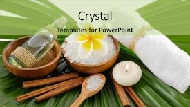  Presentation with oil recovery - Cool new PPT layouts with frangipani and candle oil saltin backdrop and a yellow colored foreground