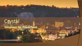  Presentation with kentucky - Colorful PPT layouts enhanced with frankfort-kentucky-usa-town-skyline backdrop and a tawny brown colored foreground