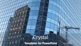  Presentation with banking - PPT theme featuring frankfurt-am-main-germany-june background and a ocean colored foreground