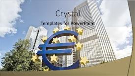  Presentation with bank building - Amazing theme having frankfurt-am-main-germany backdrop and a light blue colored foreground