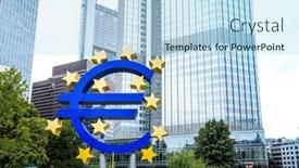  Presentation with monetary policy - Amazing slide deck having frankfurt-germany-august-16-euro backdrop and a light blue colored foreground