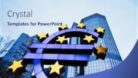  Presentation with monetary policy - PPT theme consisting of frankfurt-germany-january-22-2019 background and a sky blue colored foreground