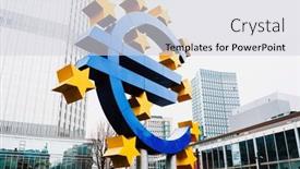  Presentation with monetary policy - Presentation with frankfurt-germany-january-22-2019 background and a light gray colored foreground