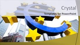  Presentation with monetary policy - PPT layouts with frankfurt-germany-january-22-2019 background and a sky blue colored foreground