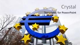  Presentation with monetary policy - Slide deck featuring frankfurt-germany-january-22-2019 background and a sky blue colored foreground