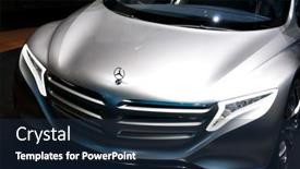  Presentation with car mercedes benz - Amazing slide set having frankfurt-germany-sep-25-mercedes backdrop and a navy blue colored foreground