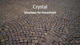  Presentation with mosaic pavement - Audience pleasing slide set consisting of frankfurt mosaic cobblestone street soil backdrop and a gray colored foreground