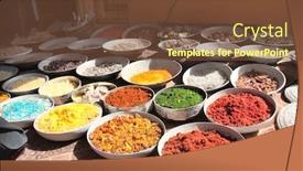  Presentation with petra jordan - Presentation design featuring frankincense-incense-aromatic-herbs background and a tawny brown colored foreground