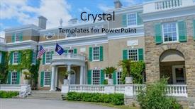  Presentation with house - Cool new presentation with franklin d roosevelt house backdrop and a light blue colored foreground