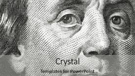  Presentation with dollar - Slide set featuring franklin on 100 dollar bill background and a light gray colored foreground