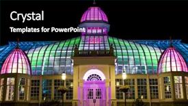  Presentation with columbus - PPT theme consisting of franklin park conservatory in columbus background and a black colored foreground