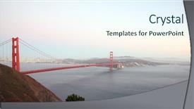  Presentation with bridge - Colorful slides enhanced with franscisco and the golden gate backdrop and a cool aqua colored foreground