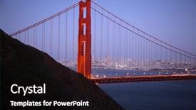  Presentation with bulb - Cool new presentation theme with franscisco and the golden gate backdrop and a black colored foreground