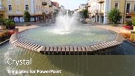  Presentation with mineral - Slide set consisting of frantiskovy-lazne-czech-republic-august background and a violet colored foreground