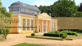  Presentation with mineral - Colorful slide set enhanced with frantiskovy-lazne-czech-republic-august backdrop and a yellow colored foreground