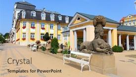  Presentation with mineral - Slide set featuring frantiskovy-lazne-czech-republic-august background and a coral colored foreground