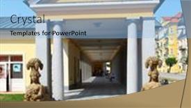  Presentation with mineral - Amazing slide set having frantiskovy-lazne-czech-republic-august backdrop and a light blue colored foreground