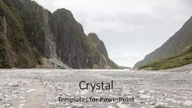  Presentation with microwave imaging image of modern - PPT theme featuring franz josef glacier new zealand background and a light gray colored foreground