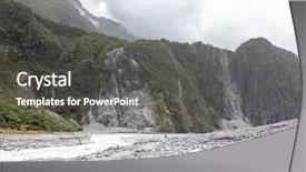 Presentation with microwave imaging image of modern - Cool new PPT layouts with franz josef glacier new zealand backdrop and a dark gray colored foreground