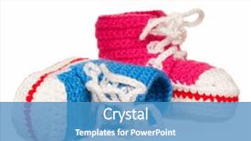  Presentation with pink and blue acrylic spread - Amazing slide deck having fraternity - handmade blue and pink baby backdrop and a teal colored foreground