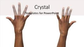  Presentation with praying hands on open bible - Beautiful presentation featuring fraternity - hands open backdrop and a lemonade colored foreground